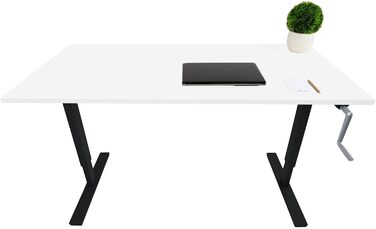 Регульований стіл Ergotopia Desktopia для дому та офісу | Білий | Без стільниці