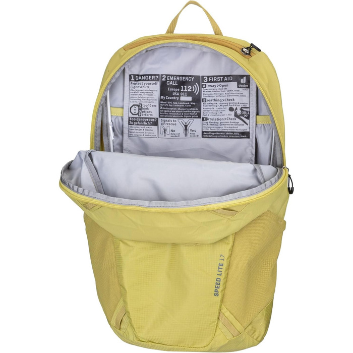 Рюкзак Deuter Speed Lite 17 л, легкий туристичний, Linden-sprout