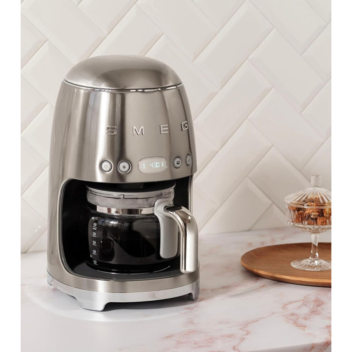 Кавоварка крапельна Smeg DCF02NBEU Navy Blue 12 чашок з автостартом та регулюванням міцності