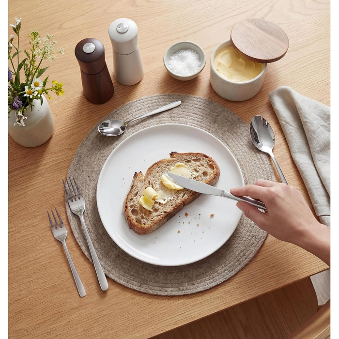 Набір столових приборів Russell Hobbs Vienna 24 предмети, нержавіюча сталь, на 6 осіб: ножі, виделки, чайні та столові ложки, дзеркальне полірування, можна мити в посудомийній машині