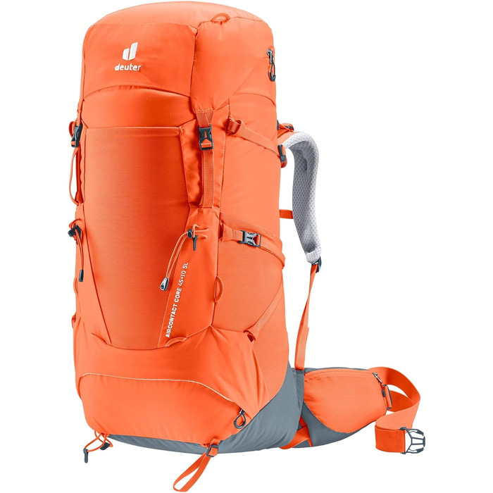 Жіночий трекінговий рюкзак Deuter Aircontact Core 45+10 л, паприка-графіт