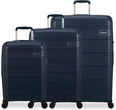 Набір валіз American Tourister Skymax 3 шт. синій (Midnight Blue) - міцні та стильні