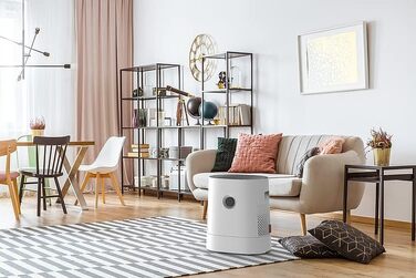 Зволожувач повітря BONECO W220, 6 л, для кімнат до 50 м², дуже тихий <35 дБ, 2 режими, авто-вимкнення, верхнє наповнення, білий