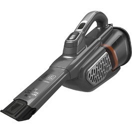 Акумуляторний ручний пилосос BLACK+DECKER Dustbuster Smart Tech 36 Вт/18 В, циклонний, 2 режими, з висувною щілинною насадкою, титан/срібло/чорний, з зарядним кабелем