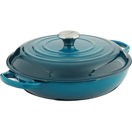 Гусятниця Le Creuset Signature з чавуну, кругла, 30 см, 3,5 л, для всіх типів плит (індукція), колір Deep Teal