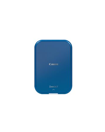 Canon Zoemini 2 Marineblau: Міні-принтер для фотографій, мобільний, компактний, з вбудованим акумулятором. Друкує фото 5x7,6 см зі смартфону/планшету. У комплекті: 20 шт. Zink паперу та 10 шт. круглих наліпок.