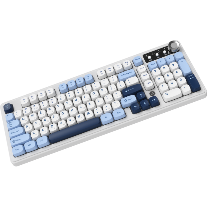 Бездротова клавіатура Ajazz AF98 PLUS Glacier Blue (AF98-PLUS-GB)