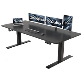Електричний стіл з регулюванням висоти Devoko, 180 x 80 см, чорний