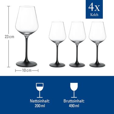 Набір склянок Villeroy & Boch Manufacture Rock (4 шт., 300 мл) з ручним розписом, 300 мл