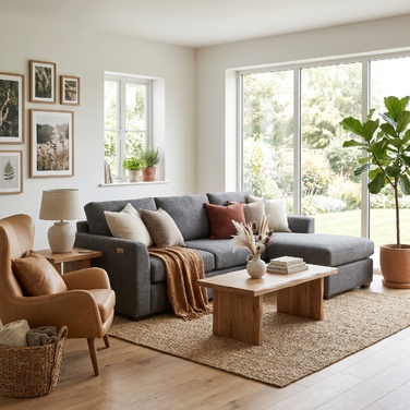 Кутовий диван Ecksofa 192 см, 3-місний, з реверсивним шезлонгом, вельвет, темно-сірий