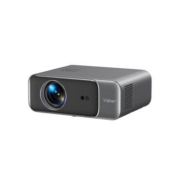 Проектор YABER One Dark Pro: Full HD 1080p (підтримка 4K), автофокус, корекція трапецієподібних викривлень, WiFi 6, Bluetooth, портативний домашній кінотеатр для смартфонів, PS5 та Fire TV Stick, до 300 дюймів