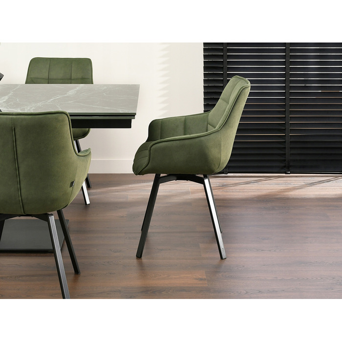 Стілець Mebel-Partner, оббивка тканина, зелений, 1 шт.