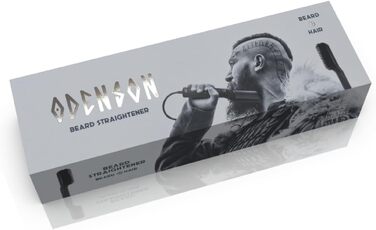 Випрямляч для бороди Odenson з нагріванням та щіткою для догляду та стайлінгу бороди