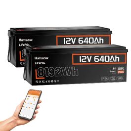 Акумулятор LiFePO4 Humsienk 24V 200Ah 5.12kWh – Потужна сонячна батарея з BMS 250A, IP65, для сонячних систем, кемперів (RV) та резервного живлення будинку