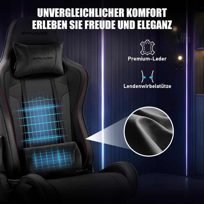 Ігровий симулятор GTPLAYER Simulator Cockpit: стійка для керма з 3D-стереодинаміками, тримачем для монітора, педалей та важеля КПП, регульована, чорна