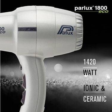 Фен професійний Parlux 1800 сріблястий для волосся