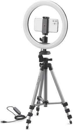 Стійка для влогінгу Cullmann Alpha 1000, LED-кільце, Bluetooth, 134 см, 1 кг, чорна