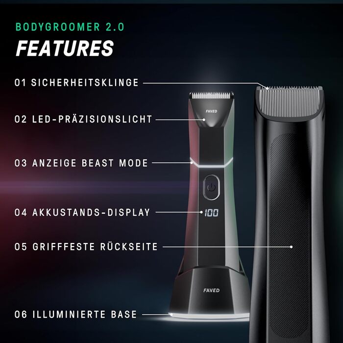 Philips Bodygroomer 2.0: Триммер для тіла та інтимної зони, водонепроникний, з LED-підсвіткою, Німеччина