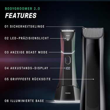 Philips Bodygroomer 2.0: Триммер для тіла та інтимної зони, водонепроникний, з LED-підсвіткою, Німеччина