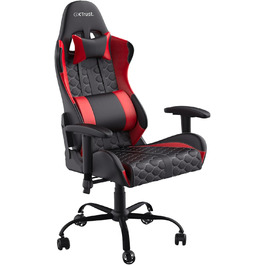 Ігрове крісло Trust Gaming GXT 708R Resto, обертається на 360°, офісне крісло з знімними подушками, регульована висота, фіксація, червоне