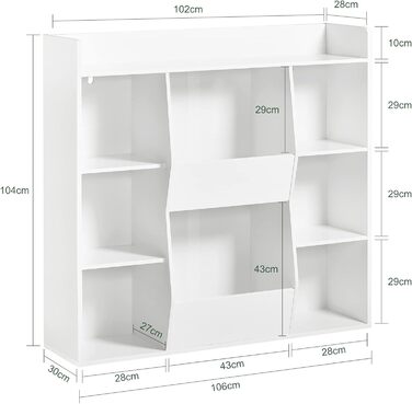 Полиця для книг SoBuy Montessori для дітей, зелена, 80x104x34 см (KMB55-K-GR)