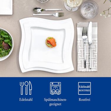 Набір столових приборів Villeroy & Boch NewWave на 6 осіб (30 предметів) з нержавіючої сталі, для посудомийної машини