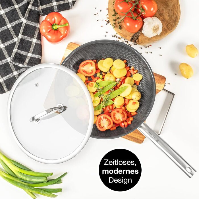 Універсальна кришка для сковорідок та каструль Moritz & Moritz 28 см, нержавіюча сталь, з паровим клапаном