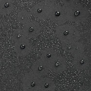 iDesign водонепроникна шторка для душу з поліестеру, чорна, 180x200 см, посилений край, прана