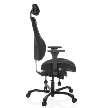 Офісне крісло / Крісло керівника 24 ГОДИНИ BASIC Тканина чорна hjh OFFICE