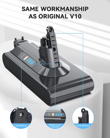 Акумулятор Morpilot V7 8000mAh для пилососа Dyson V7 SV11 Animal, Motorhead, Pro, Trigger, Fluffy + 3 фільтри