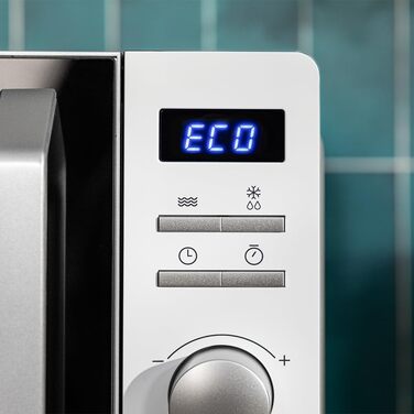 Мікрохвильова піч Cecotec Proclean 5010 Inverter White, 700 Вт, 19 л, 5 режимів, 8 програм, таймер 30 хв, звуковий сигнал, тарілка 245 мм