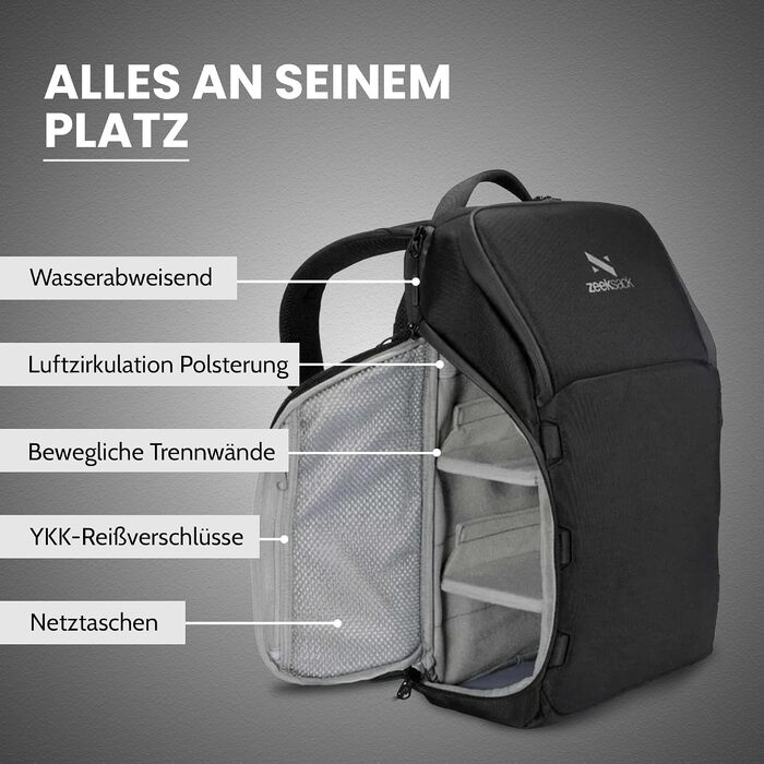 Рюкзак для ручної поклажі Zeeksack The Underseat 15L, Petrol Blue — компактна сумка в літак