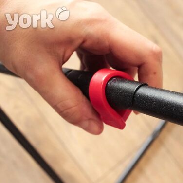 Сушарка для білизни York STABILO, металева, компактна, міцна, для балконів і терас, до 15 кг, чорна