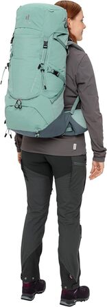 Жіночий трекінговий рюкзак deuter Aircontact Core 45+10 SL, 45+10 л, нефрит-графіт, модель 2024