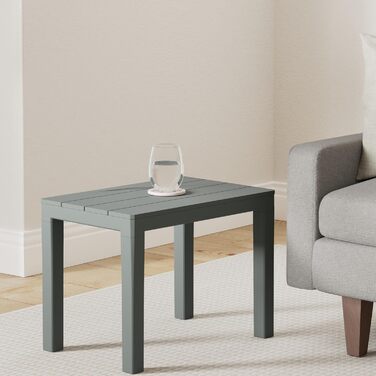Пластиковий садовий столик Spetebo антрацит 60x39x45 см для балкона і саду