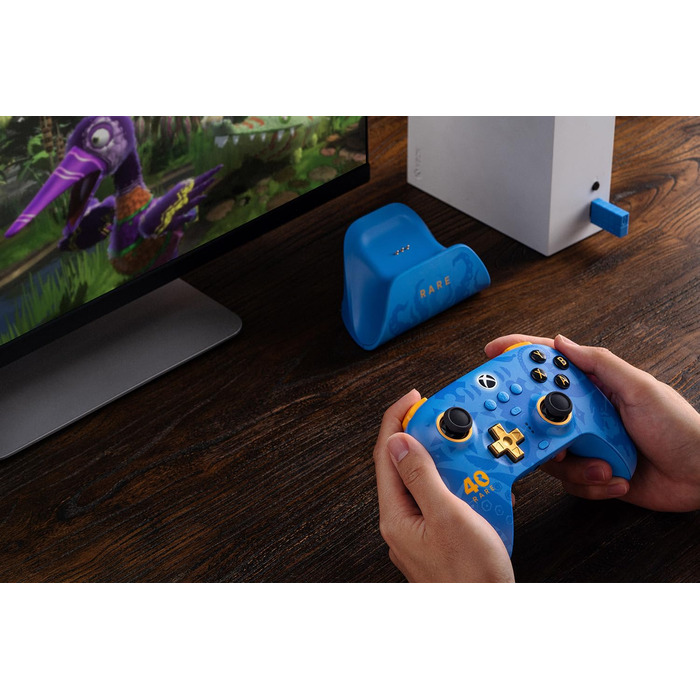 Бездротовий геймпад 8BitDo Ultimate 3-mode для Xbox Series X|S, Xbox One, PC, Android, Apple — Hall Effect стіки, додаткові кнопки Pro, Rare 40th Anniversary Edition