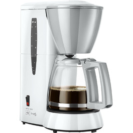 Кавоварка фільтраційна Melitta Single5 на 5 чашок, біла, з глечиком та захистом від крапель