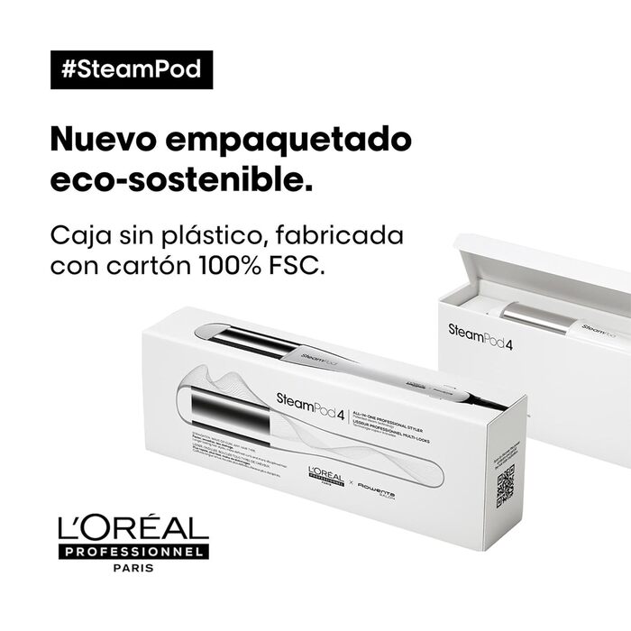 L'Oréal Professionnel SteamPod 4 професійний паровий стайлер для волосся з паровою технологією, для всіх типів волосся, вирівнює та створює локони