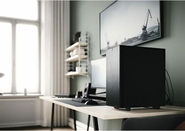 Корпус для ПК Fractal Design Define 7 Compact Black, алюміній/сталь, ATX, шумоізольований, чорний, для тихої роботи