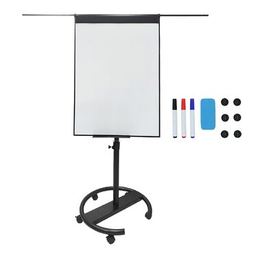 Дошка для письма Relaxdays Flipchart, 100x70 см, з двома кріпленнями
