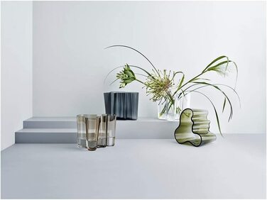 Ваза Iittala Aalto 160 мм сіра скляна