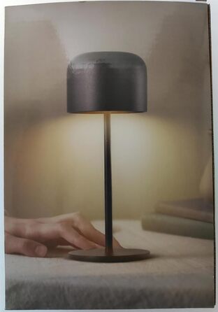 Klighten Набір з 2-х бездротових LED настільних ламп з акумулятором, димуванням, IP54, 21 см, USB-C, для дому та вулиці, антрацит, 3000K-6000K, тепле/нейтральне/холодне світло