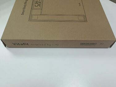 Смарт-вага Vitafit 250 кг з Bluetooth, вимірюванням ваги та ІМТ, синхронізацією з додатком, чорна, 8 мм загартоване скло, широка платформа
