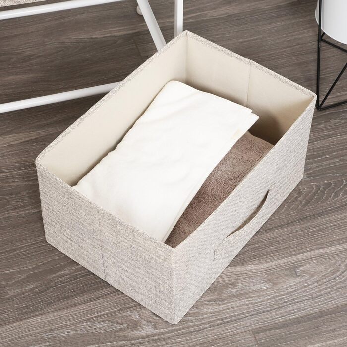 Комод для зберігання sogesfurniture з 4 тканинними ящиками, універсальна шафа-органайзер для коридору, спальні, передпокою, 45x30x94 см, бежевий