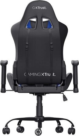 Ігрове крісло Trust Gaming GXT 708B Resto, 360° обертання, офісне, знімні подушки, регульована висота, для комп'ютера, синє