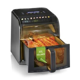 Аерофритюрниця GOURMETmaxx AirGenius 10L з двома камерами по 5л, 10 програм, сенсорний екран, для 8 осіб