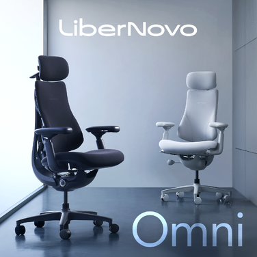 Крісло офісне ергономічне LiberNovo Omni Midnight Black 48 см