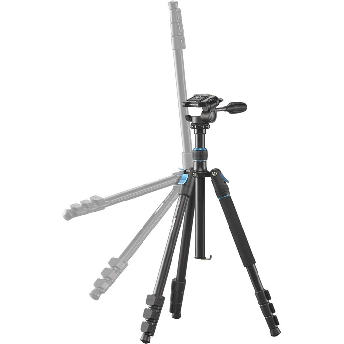 Штатив CULLMANN RONDO 460M RW20 з 3D-голівкою, універсальний, вантажопідйомність 4 кг, максимальна висота 157,5 см, чорний