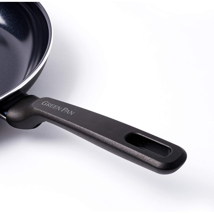Сковорідки GreenPan Memphis 24 см і 28 см, керамічне антипригарне покриття, без PFAS, для індукції, підходять для духовки та посудомийки, чорні, набір для смаження, подарунок на День матері