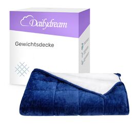 Обтяжувальна ковдра Dailydream 135x200 см, 4.5 кг, бавовна, синя
